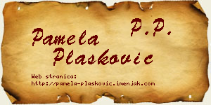 Pamela Plasković vizit kartica